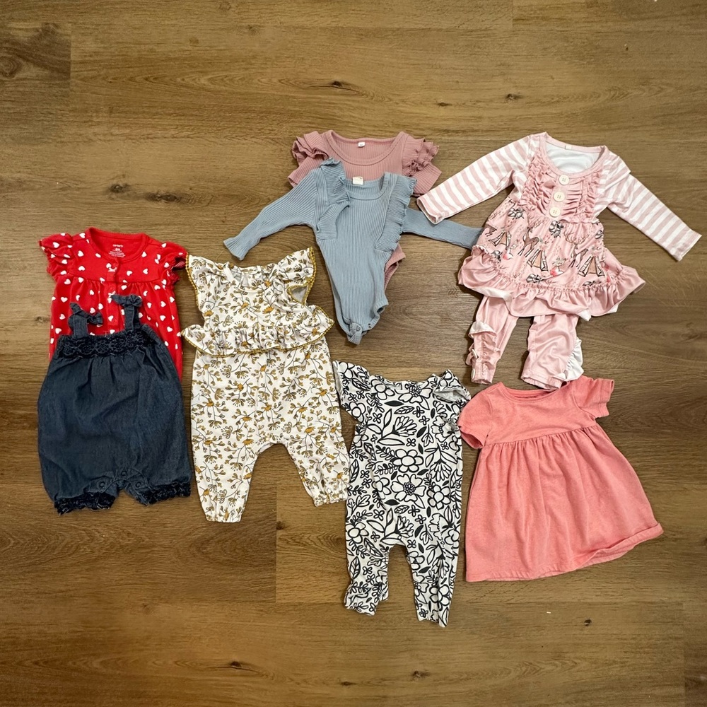 3-6 month baby girls clothing lot